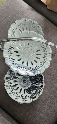Vintage metal tier cake - vintage,