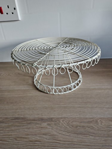 Vintage coated wire pedestal - coated,