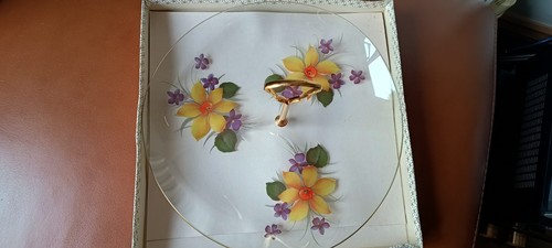 Vintage single cake stand - cake,