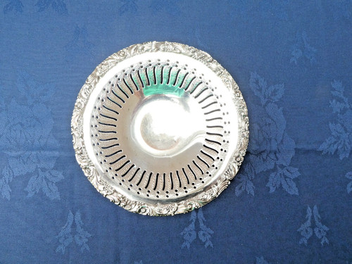 Vintage metal small cake stand - small,