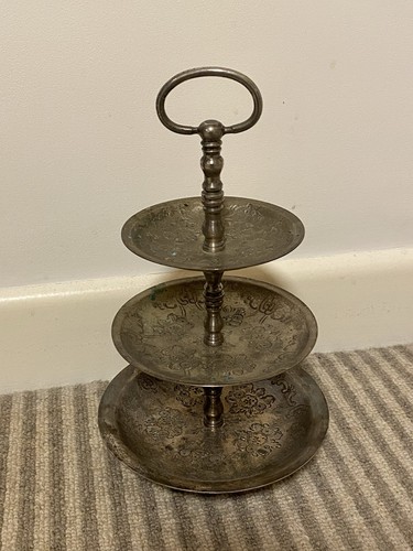 Vintage moroccan tier metal - moroccan,