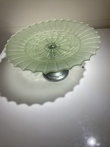 Vintage 1930s frosted - frosted, green