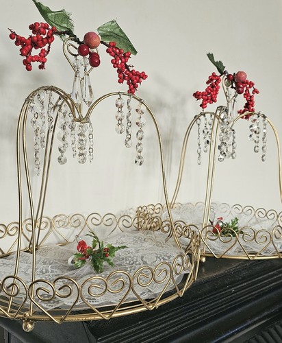 Vintage ornate pair cake - pair,