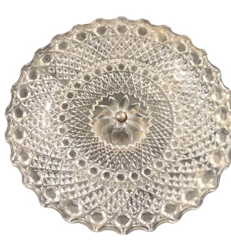 Vintage cake stand diamond cut - stand,