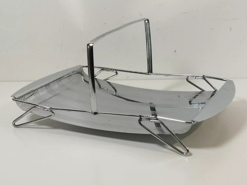 Vintage art deco chrome cake - vintage,